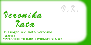 veronika kata business card